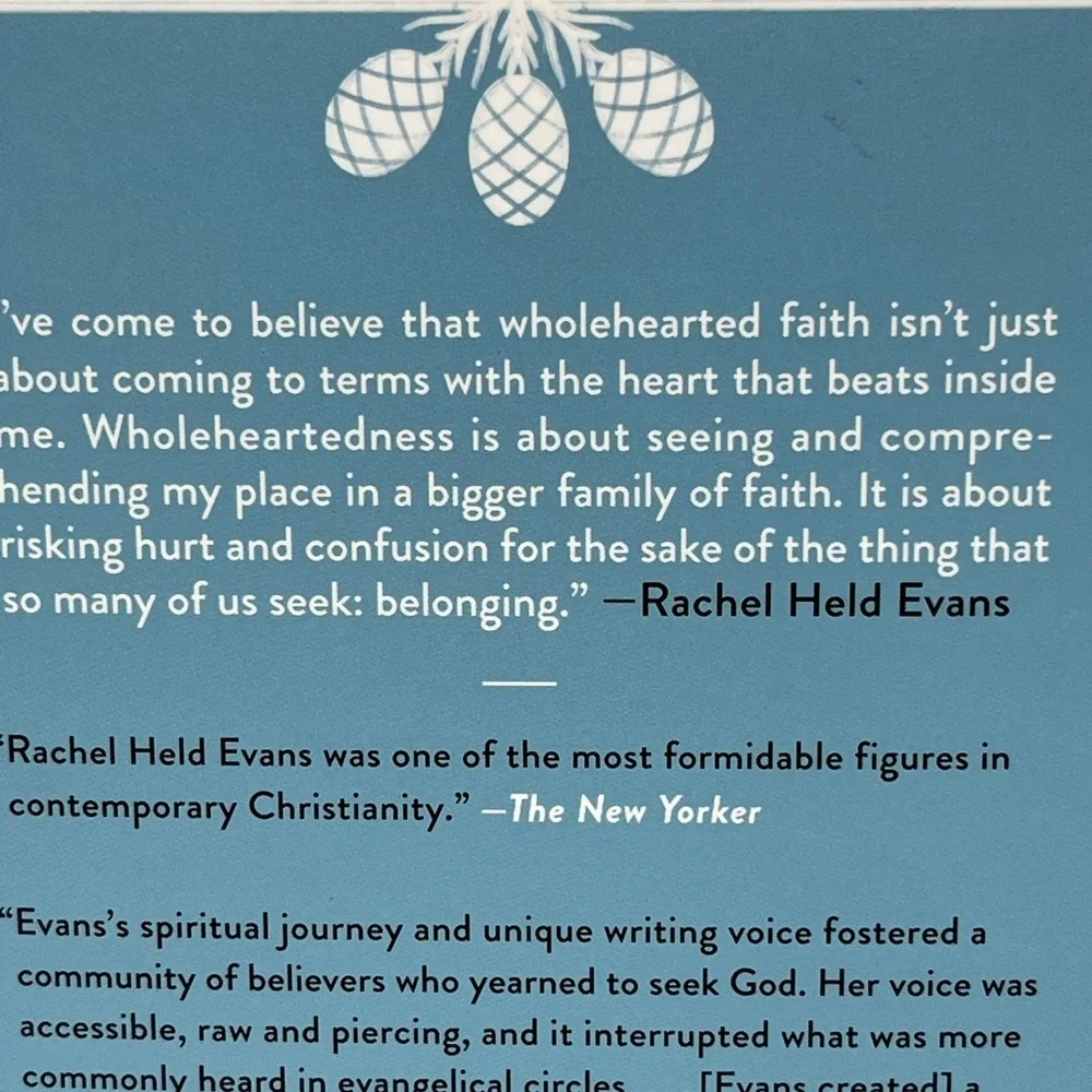 Wholehearted Faith Book by Rachel Held Evans